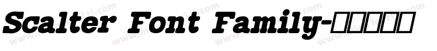 Scalter Font Family字体转换